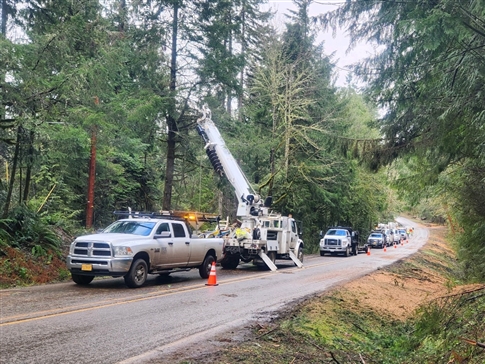 crews work upriver