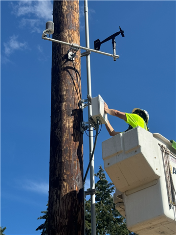 installing a weather station