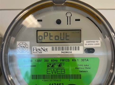 Display of non-communicating meter