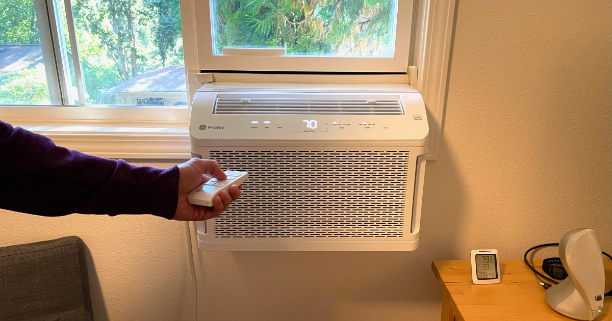 Turning on a window AC unit